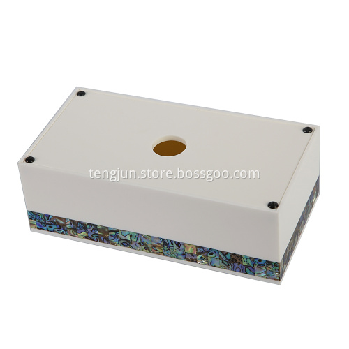 Abalone Shell Mosaic Tissue Box for Hotel
